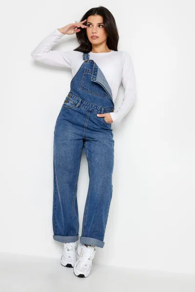 Petite Denim Dungarees