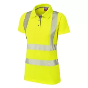 Pippacott ISO 20471 CL 2 Coolviz Plus Womens Polo Shirt Hi-vis YellowLarge