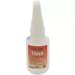 CA-UK CA021 Thick Cyanoacrylate Superglue, High Viscosity, 20g