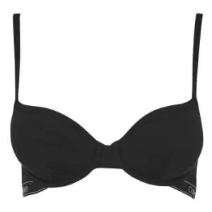 Calvin Klein Pure Ribbed T-Shirt Bra - Black