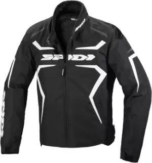 Spidi Sportmaster H2Out Motorcycle Textile Jacket, black-white, Size S, black-white, Size S