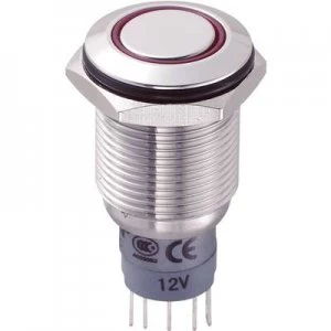 TRU COMPONENTS LAS2GQF 11ER12VSP Tamper proof pushbutton 250 V AC 3 A 1 x OnOn momentary