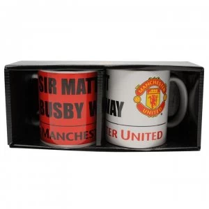 Team Twin Mug Set - Man Utd