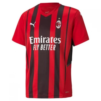 Puma AC Milan Home Shirt 2021 2022 Junior - Red/Black