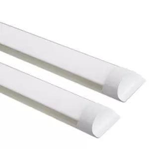 45W Prismatic LED Tube Batten complete fitting 1.5m, 4000 lumens, 6500K (pack of 2 units)