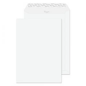 PREMIUM Laid Envelopes C4 Peel & Seal 324 x 229mm Plain 120 gsm Diamond White Laid Pack of 20