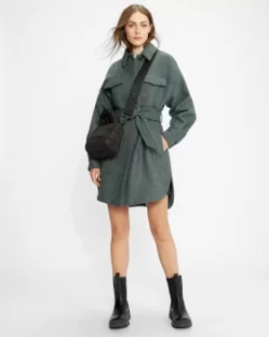 Oversized Belted Shacket