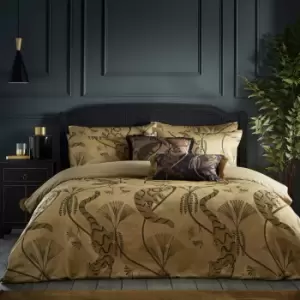 Paoletti Moondusk Gold Duvet Cover & Pillowcase Set Gold