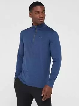 Calvin Klein Golf Newport Half Zip Top - Blue Size M, Men