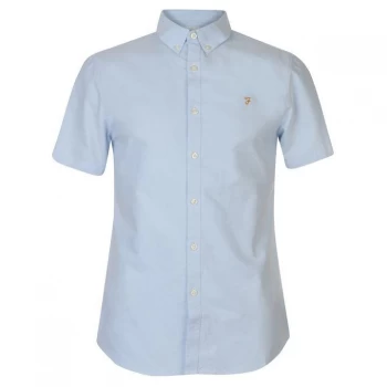 Farah Vintage Farah Short Sleeve Shirt Mens - 468 SKY Blue