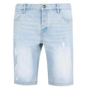 Firetrap Denim Shorts Mens - Light Indigio