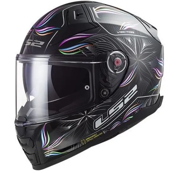 LS2 Ff811 Vector II Tropical Black White Full Face Helmet Size M