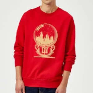 Harry Potter Hogwarts Snowglobe Sweatshirt - Red - XL