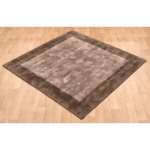 Blade Border Chocolate Mocha 160cm x 230cm Rectangle - Brown