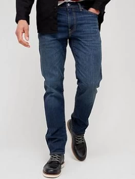 Levis 511 Slim Fit Jeans - Mid Blue, Hard Worn, Size 34, Length Short, Men