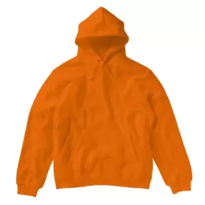 SG Ladies/Womens Plain Hooded Sweatshirt Top / Hoodie (S) (Orange)