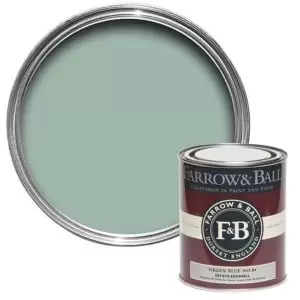 Farrow & Ball Estate Green Blue No. 84 Eggshell Paint, 750Ml