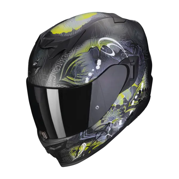 Scorpion Exo-520 Evo Air Melrose Matt Black-Yellow Full Face Helmet L