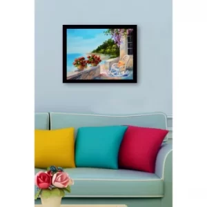 SC0618 Multicolor Decorative Framed MDF Painting