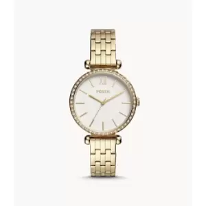 Fossil Womens Tillie Three-Hand Gold-Tone Stainless Steel Watch - Gold