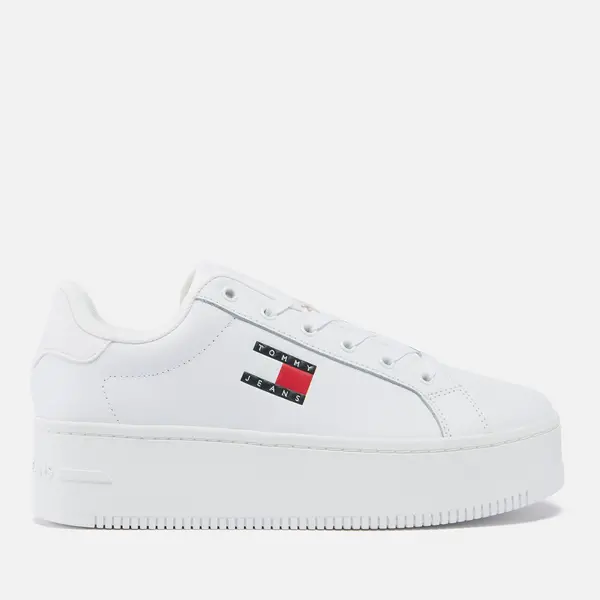 Tommy Jeans Womens Leather Cupsole Trainers - UK 4