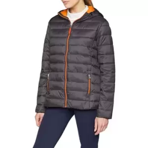 Result Urban Womens/Ladies Snowbird Hooded Jacket (2XL) (Grey/Orange)