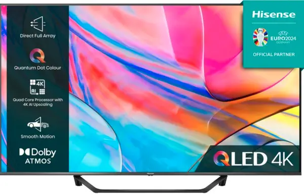 Hisense 50" 50A7KQTUK Smart 4K Ultra HD QLED TV