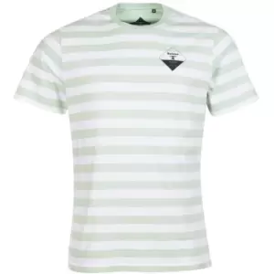 Barbour Beacon Coast Stripe T-Shirt - Green