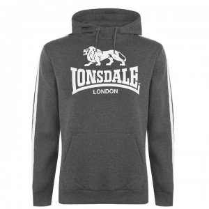 Lonsdale 2S OTH Hoody Mens - CharcoalM/White