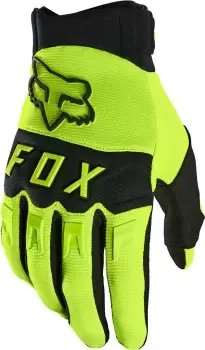 FOX Dirtpaw CE Motocross Gloves, black-yellow, Size XL, black-yellow, Size XL