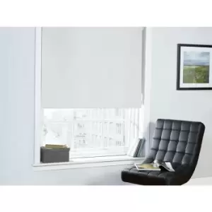 Thermal Blackout White 90cms Wide Straight Edged Roller Blind