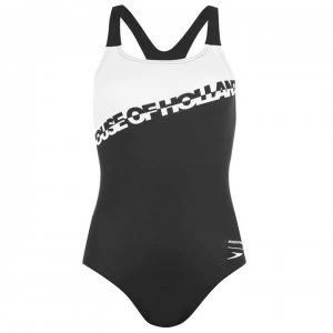 Speedo House of Holland Swimsuit - Black/White