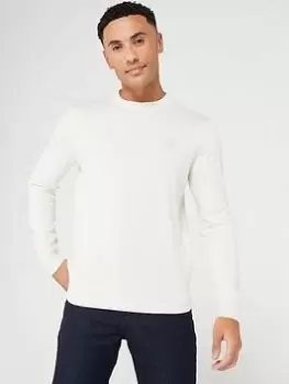 BOSS Kanovano Crew Neck Jumper - Light Natural , Light Natural, Size XL, Men