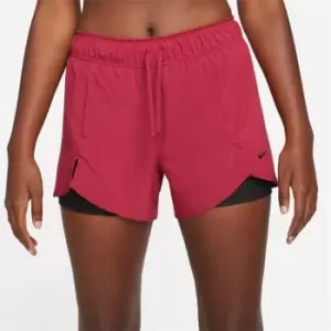 Nike Pro Flex Womens 2-in-1 Shorts - Red