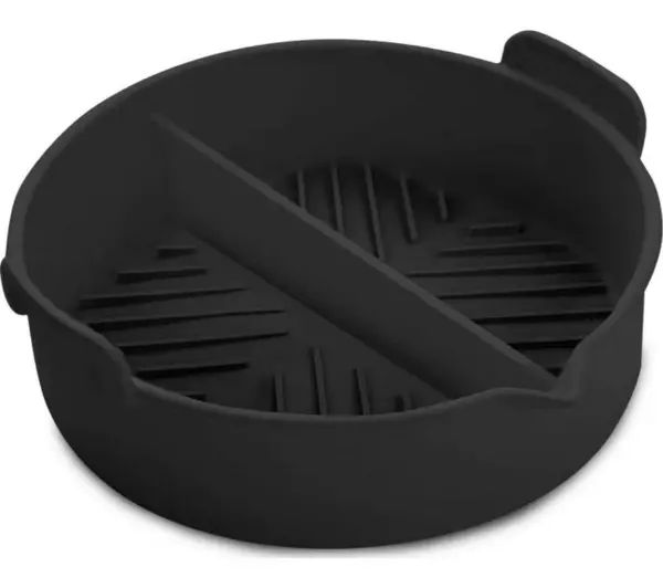 TOWER T843094 Non-stick Round Tray with Divider - Black