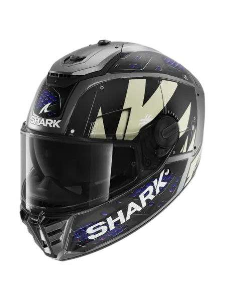 Shark Spartan RS Stingrey Mat Anthracite Anthracite Blue AAB Full Face Helmet M