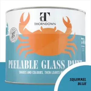 Thorndown Squirrel Blue Peelable Glass Paint 150ml - Opaque