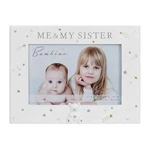 6" x 4" - Bambino Resin Me & My Sister Photo Frame