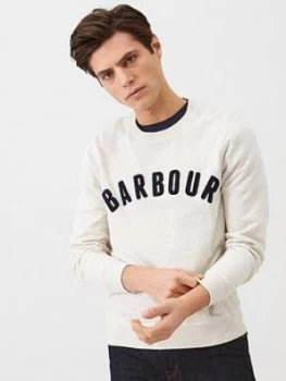 Barbour Prep Textured Logo Sweat - White