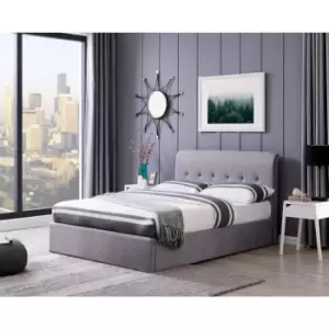 Flintshire Carmel 5ft King Grey Fabric Ottoman Bed Frame