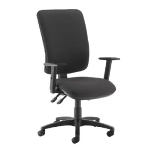 Dams MTO Senza Extra High Back Operator Chair with Adjustable Arms - Panama Red