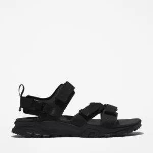 Timberland Garrison Trail Webbing-strap Sandal For Men In Monochrome Black Black, Size 12.5