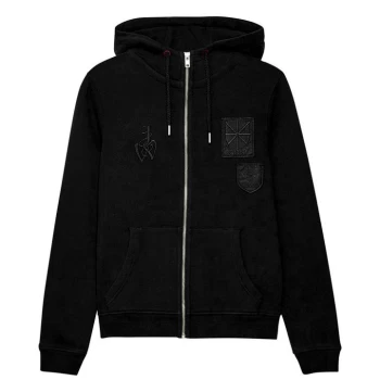 Jack Wills Kilne High Neck Zip Hoodie - Black