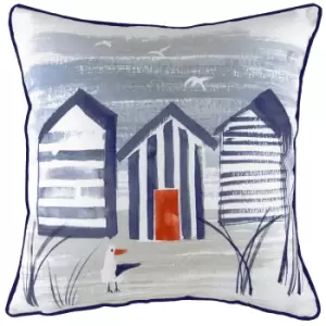 Nautical Beach Cushion Multicolour, Multicolour / 43 x 43cm / Polyester Filled