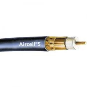 Coax Outside diameter 5mm AIRCELL 5 50 85 dB Black SSB 6055 Sold by the metre