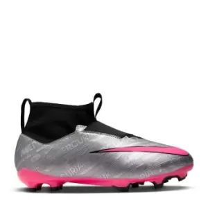 Nike Zoom Mercurial Superfly 9 Academy XXV Childrens Firm Ground Football Boots - Silver