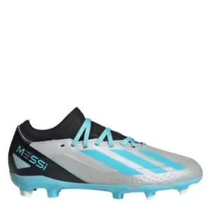 adidas X .3 Junior Firm Ground Football Boots - Silver