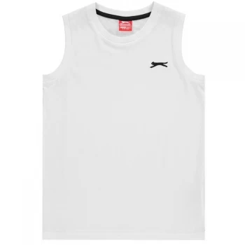 Slazenger Sleeveless T-Shirt Junior Boys - White