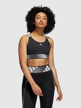 adidas Medium Support Believe This Adilife Bra - Black, Size S, Women