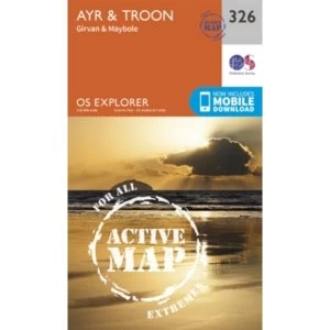 Ayr and Troon by Ordnance Survey (Sheet map, folded, 2015)